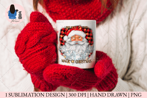 Believe in the Magic of Christmas Santa Illustrations