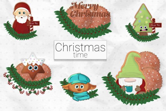 Christmas Cookie Wreath Tree Illustrations Review