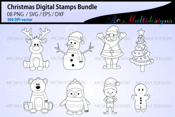 Christmas Digital Stamps: Illustrations Review