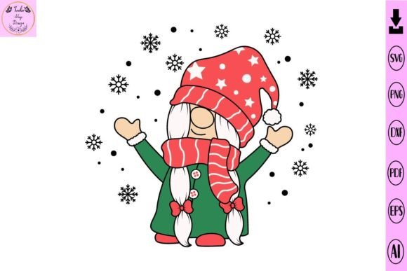 Christmas Gnome Svg: Festive Illustrations for Branding