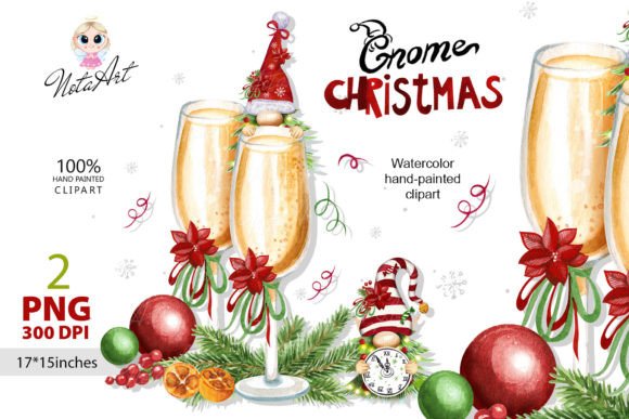 Christmas Gnomes Trees Illustrations Review
