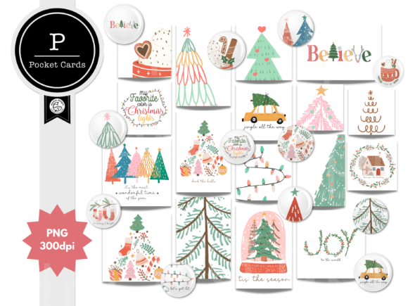 Christmas Pocket Cards Flairs: Illustrations Review