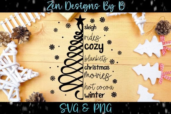 Christmas Tree with Christmas Words Illustrations Review