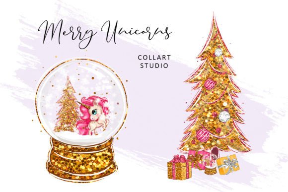Cute Unicorns Winter Clipart: A Designer's Review