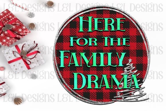 Here for the Family Drama Christmas Illustrations Review