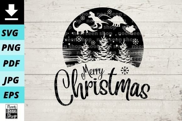 Merry Christmas Dinosaur Kids Shirt SVG: Festive Illustrations