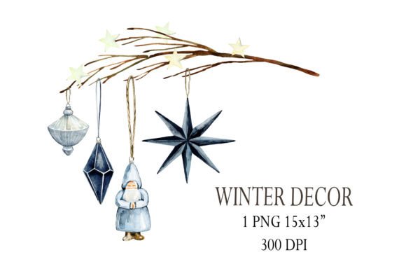 Nordic Winter Border: Festive Illustrations