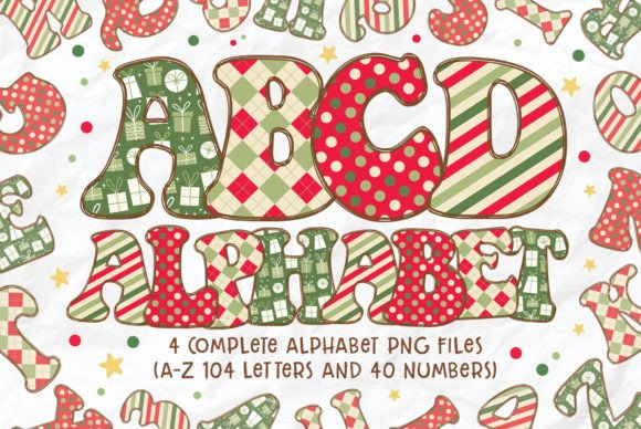 Retro Christmas Alphabet Sublimation: A Designer’s Review of Festive Illustrations