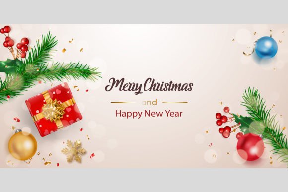 Review: Christmas Illustration with Gift Box Design