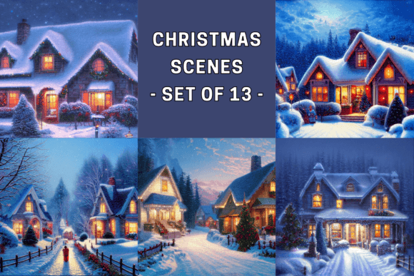Review: Christmas Scene Illustrations Set