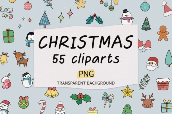 Reviewing Christmas Elements PNG Clipart for Stitchers