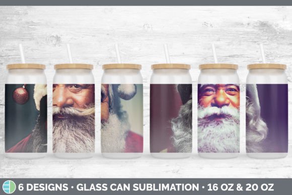 Santa Christmas Glass Can Sublimation: A Designer's Review