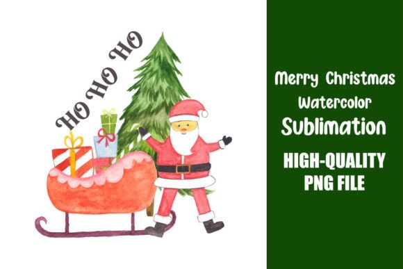 Watercolor Christmas Sublimation PNG Review